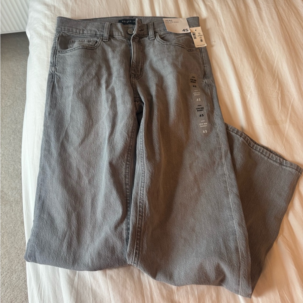 Aeropostale Grey/Black Jeans!